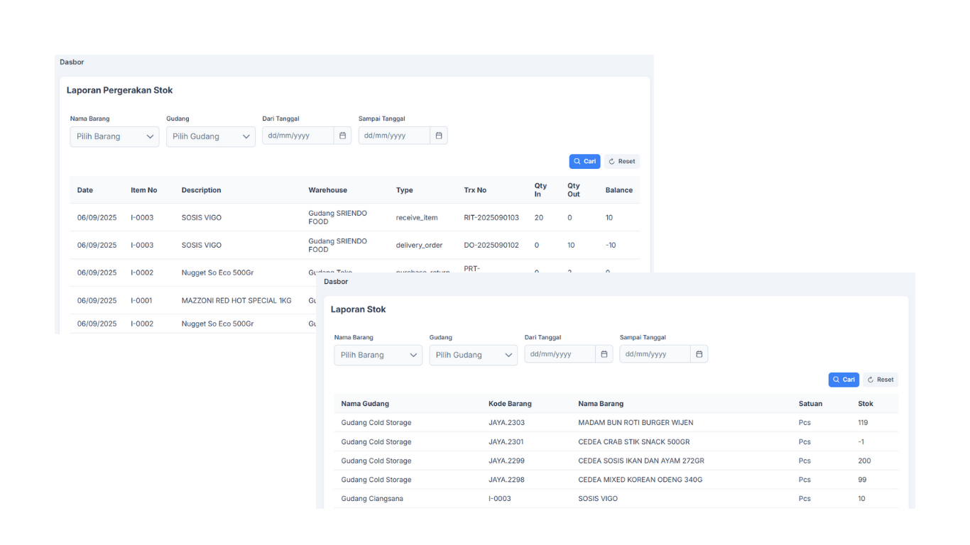 Produk dan Inventory Mudah Digunakan